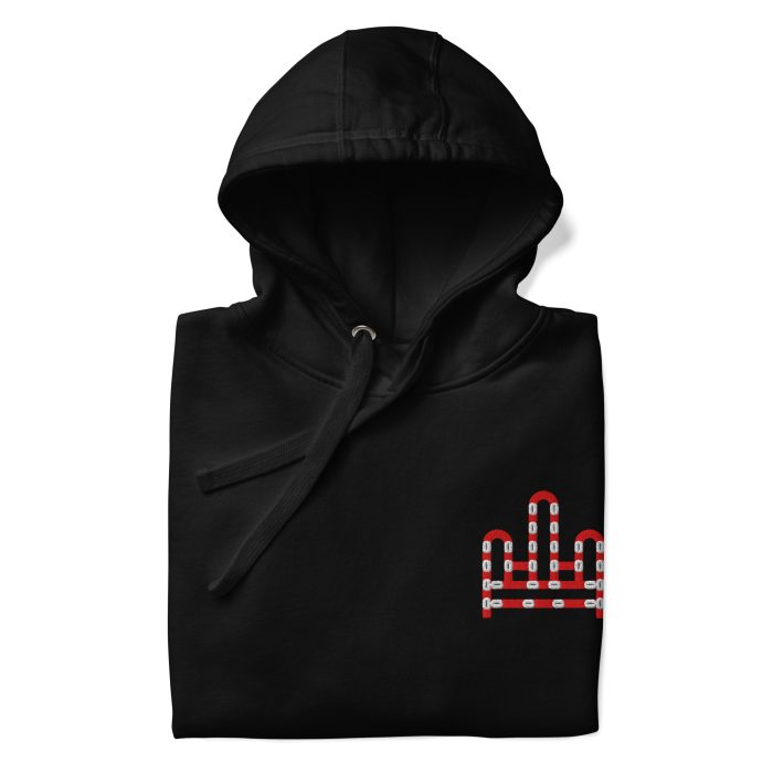 RH 1 – Red – White Embroidery Hoodie - Image 12