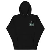 RH 1 – Green - White Embroidery Hoodie - Image 4