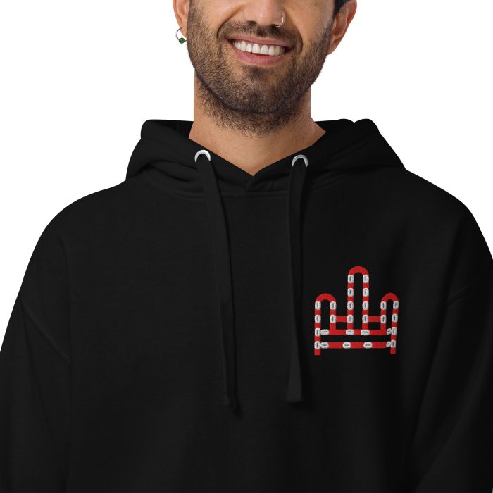 RH 1 – Red – White Embroidery Hoodie - Image 7