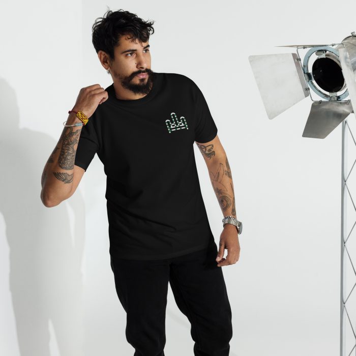 RH 1 – Green - White - Premium Heavyweight T-Shirt - Image 3