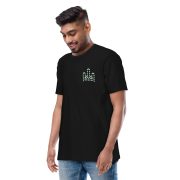 RH 1 – Green - White - Premium Heavyweight T-Shirt - Image 5