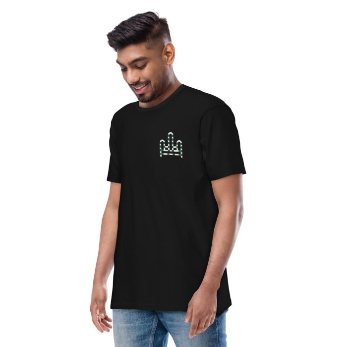 RH 1 – Green - White - Premium Heavyweight T-Shirt - Image 5