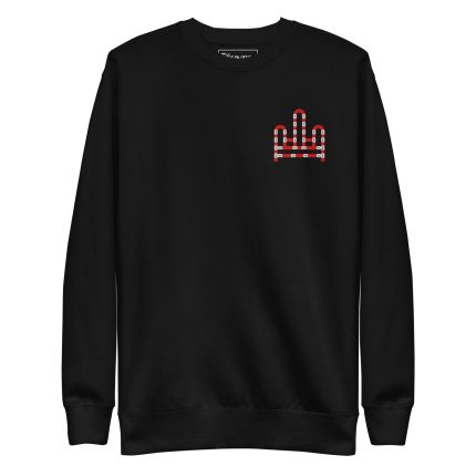 RH 1 – Red – White – Embroidery Premium Sweatshirt