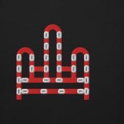 RH 1 – Red – White – Embroidery Premium Sweatshirt - Image 6