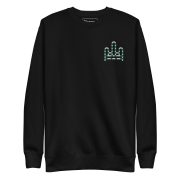RH 1 – Green - White - Embroidery Premium Sweatshirt