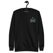 RH 1 – Green - White - Embroidery Premium Sweatshirt - Image 7