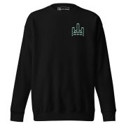 RH 1 – Green - White - Embroidery Premium Sweatshirt - Image 8
