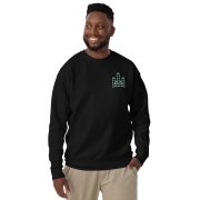 RH 1 – Green - White - Embroidery Premium Sweatshirt - Image 2