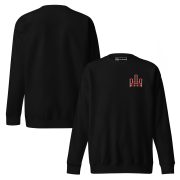 RH 1 – Red – White – Embroidery Premium Sweatshirt - Image 11