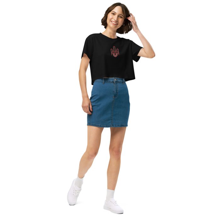 RH 1 – Red Embroidery Women’s Crop Top - Image 8